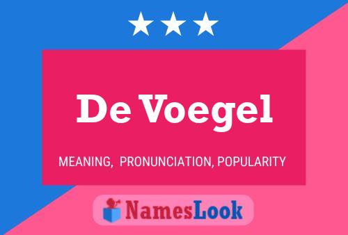 De Voegel Name Poster