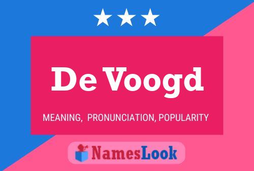 De Voogd Name Poster