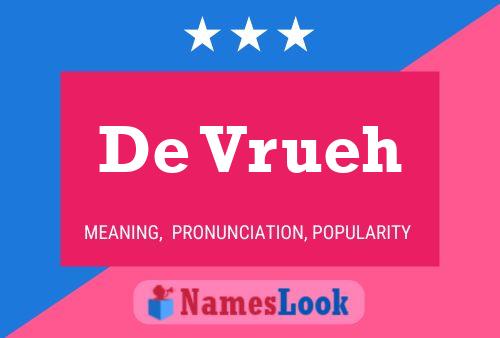 De Vrueh Name Poster