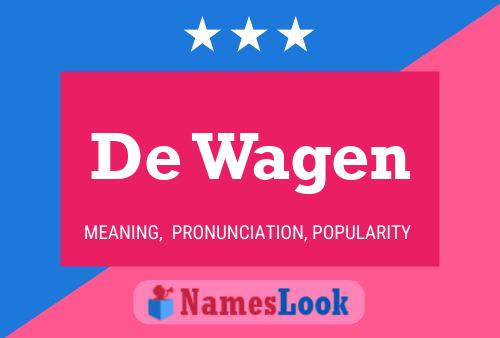 De Wagen Name Poster