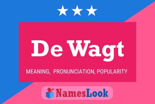 De Wagt Name Poster