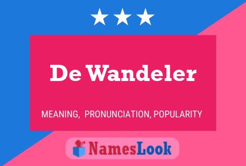 De Wandeler Name Poster