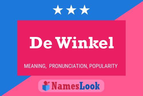 De Winkel Name Poster