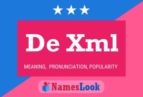 De Xml Name Poster