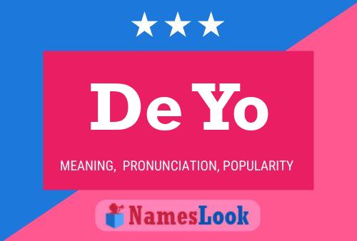 De Yo Name Poster