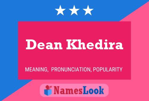 Dean Khedira Name Poster