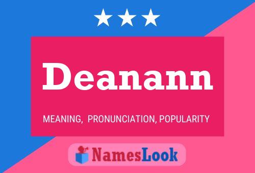 Deanann Name Poster