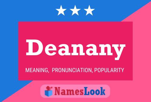 Deanany Name Poster