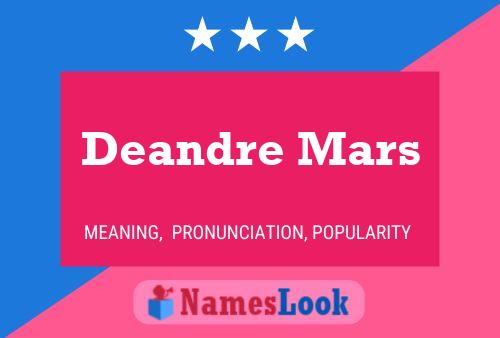 Deandre Mars Name Poster