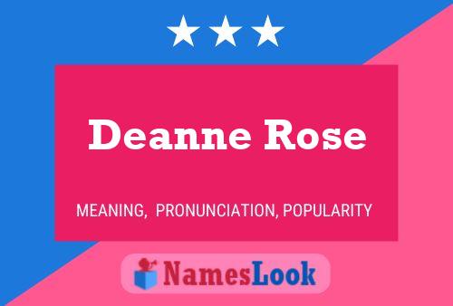 Deanne Rose Name Poster