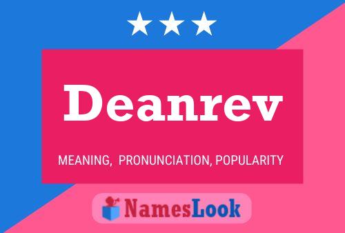 Deanrev Name Poster