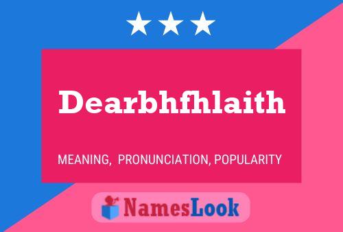 Dearbhfhlaith Name Poster