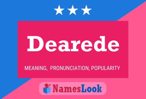 Dearede Name Poster