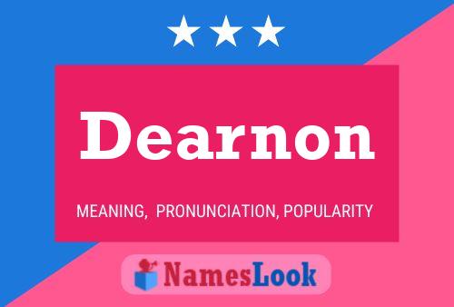 Dearnon Name Poster