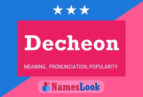 Decheon Name Poster