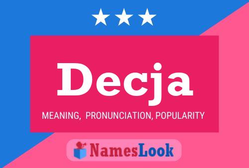 Decja Name Poster