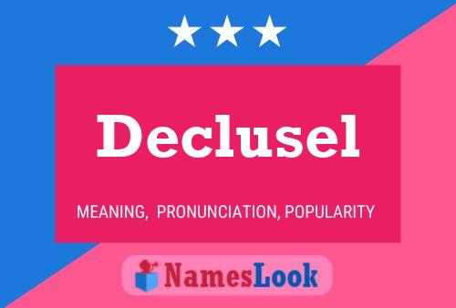 Declusel Name Poster