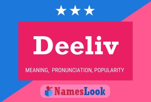 Deeliv Name Poster