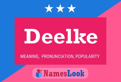 Deelke Name Poster