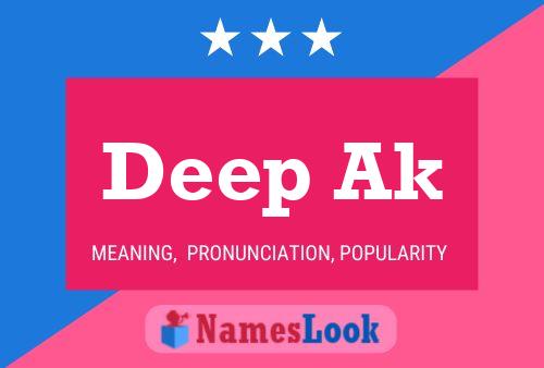 Deep Ak Name Poster