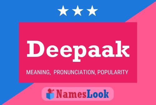 Deepaak Name Poster