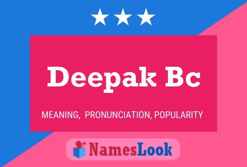 Deepak Bc Name Poster