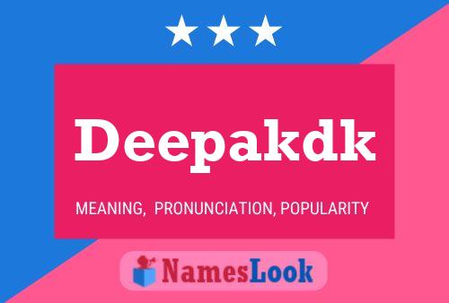 Deepakdk Name Poster