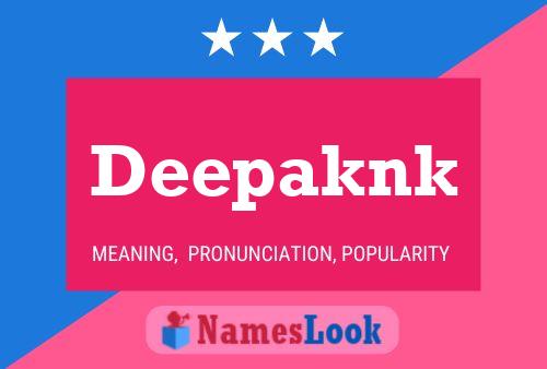 Deepaknk Name Poster