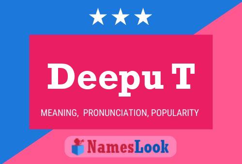 Deepu T Name Poster