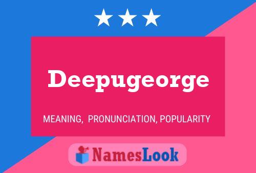 Deepugeorge Name Poster