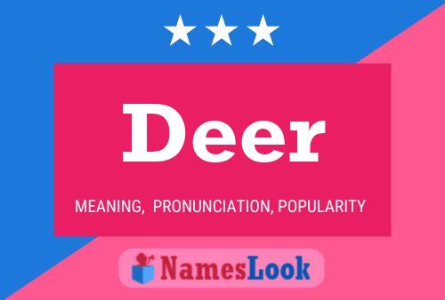 Deer Name Poster