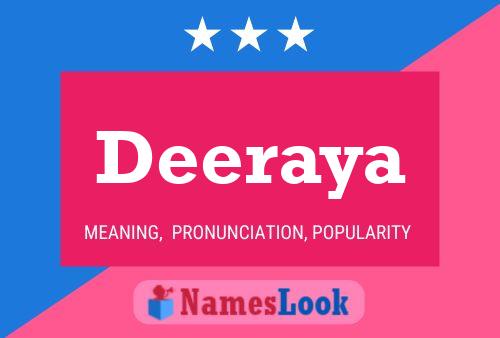 Deeraya Name Poster