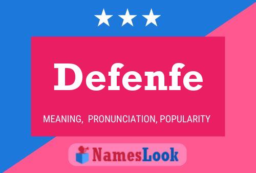 Defenfe Name Poster