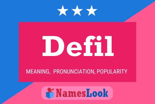 Defil Name Poster