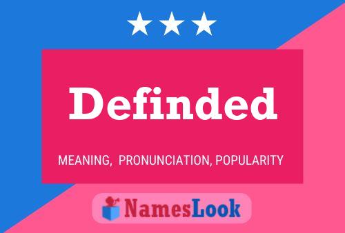 Definded Name Poster