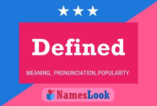 Defined Name Poster