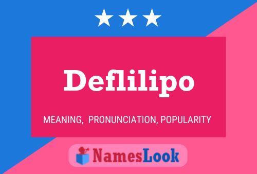 Deflilipo Name Poster