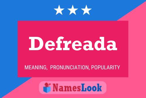 Defreada Name Poster