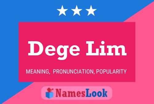 Dege Lim Name Poster