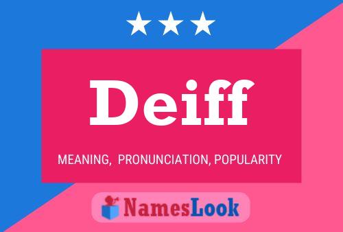 Deiff Name Poster