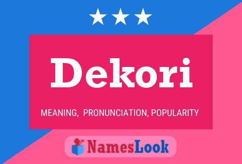 Dekori Name Poster