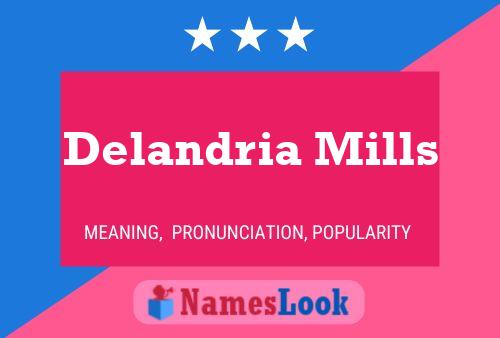 Delandria Mills Name Poster