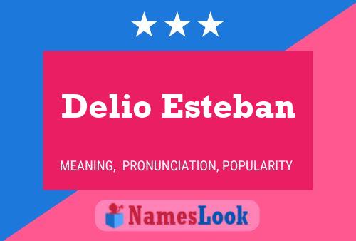 Delio Esteban Name Poster