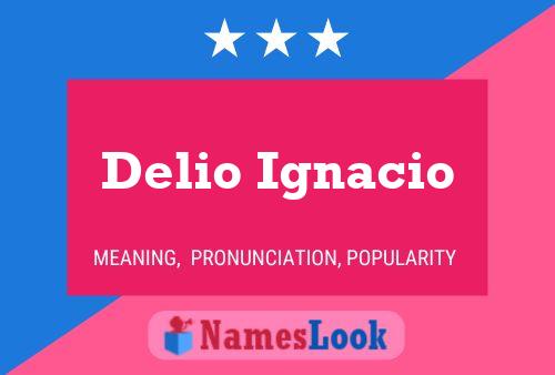 Delio Ignacio Name Poster