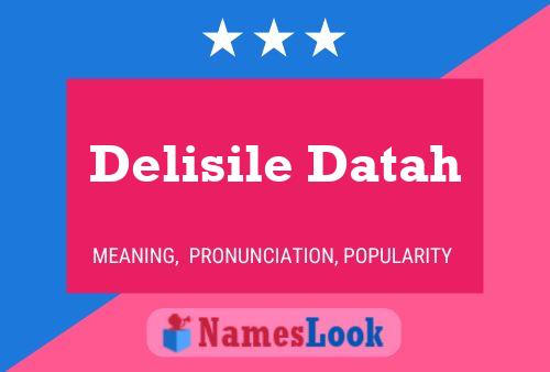 Delisile Datah Name Poster