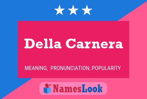 Della Carnera Name Poster