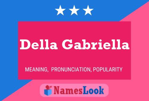 Della Gabriella Name Poster