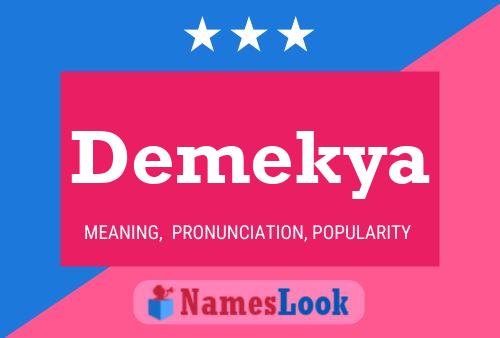 Demekya Name Poster