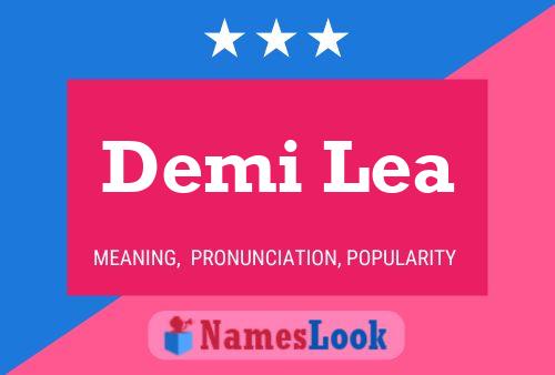 Demi Lea Name Poster