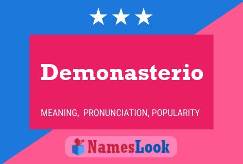 Demonasterio Name Poster